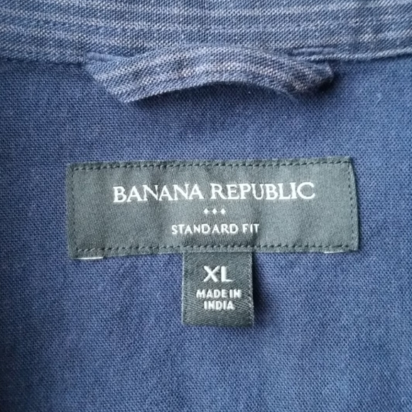 🎉HP🎉 Banana Republic Snap Button Down -XL - Picture 7 of 8